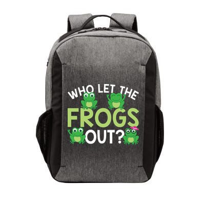 Who Let The Frogs Out Funny Frog Lovers MM Vector Backpack