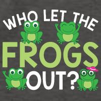 Who Let The Frogs Out Funny Frog Lovers MM Vector Backpack