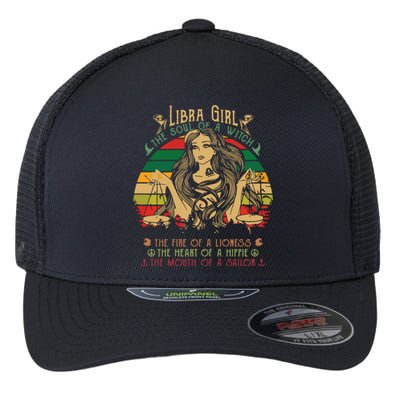 Womens Libra The Soul Of A Witch Fire Of A Lioness Flexfit Unipanel Trucker Cap