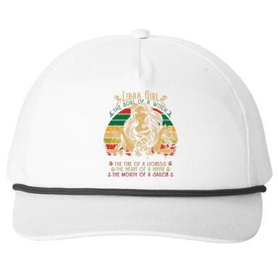 Womens Libra The Soul Of A Witch Fire Of A Lioness Snapback Five-Panel Rope Hat