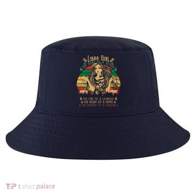 Womens Libra The Soul Of A Witch Fire Of A Lioness Cool Comfort Performance Bucket Hat