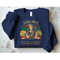 Womens Libra The Soul Of A Witch Fire Of A Lioness Sweatshirt