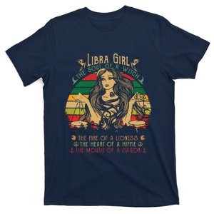 Womens Libra The Soul Of A Witch Fire Of A Lioness T-Shirt