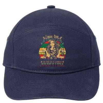 Womens Libra The Soul Of A Witch Fire Of A Lioness 7-Panel Snapback Hat