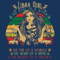 Womens Libra The Soul Of A Witch Fire Of A Lioness Bucket Hat