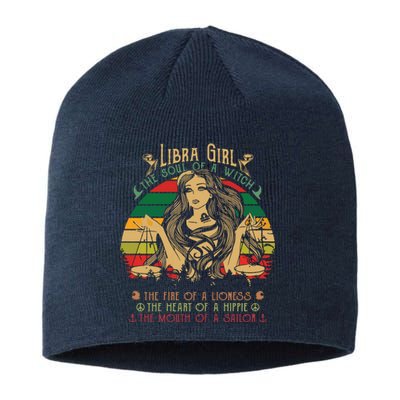 Womens Libra The Soul Of A Witch Fire Of A Lioness Sustainable Beanie