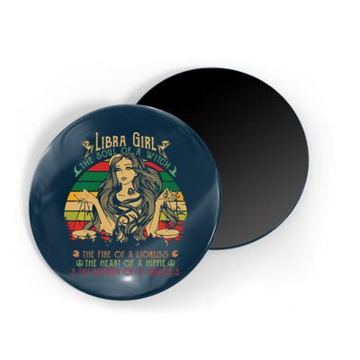 Womens Libra The Soul Of A Witch Fire Of A Lioness Magnet