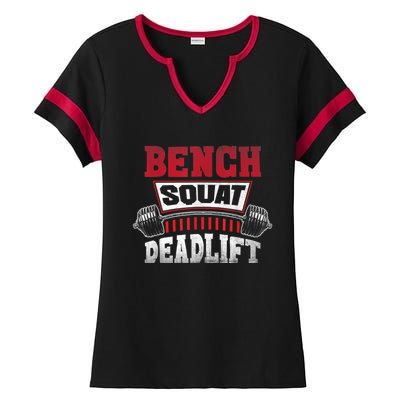 Weight Lifting Training Powerlifting Bench Squat Deadlift Ladies Halftime Notch Neck Tee