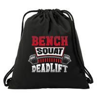 Weight Lifting Training Powerlifting Bench Squat Deadlift Drawstring Bag