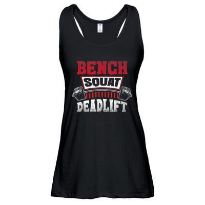 Weight Lifting Training Powerlifting Bench Squat Deadlift Ladies Essential Flowy Tank