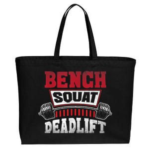 Weight Lifting Training Powerlifting Bench Squat Deadlift Cotton Canvas Jumbo Tote