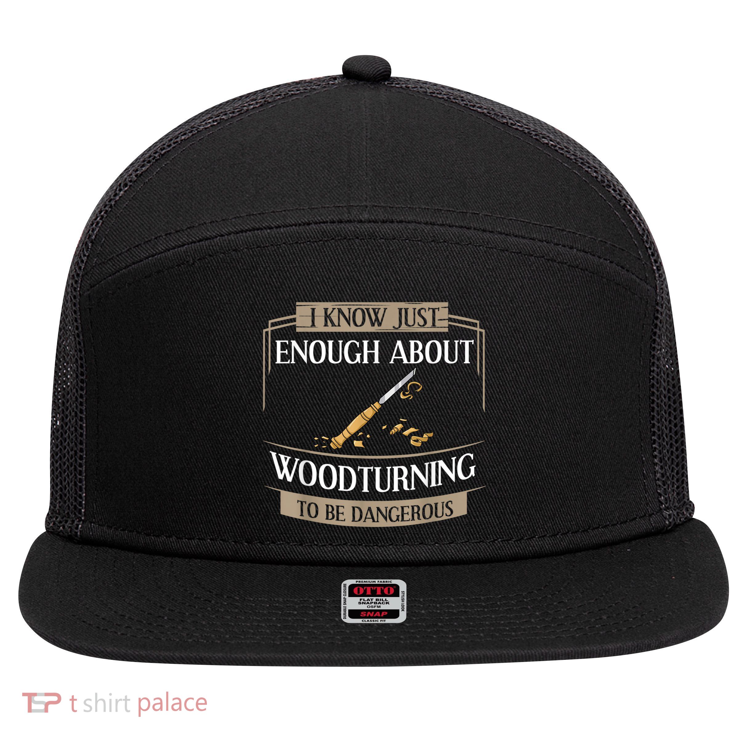 Woodturner Lathe Tools Project Woodturning 7 Panel Mesh Trucker Snapback Hat