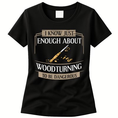 Woodturner Lathe Tools Project Woodturning Womens T-Shirt