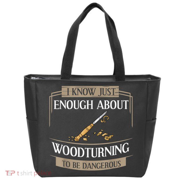 Woodturner Lathe Tools Project Woodturning Zip Tote Bag