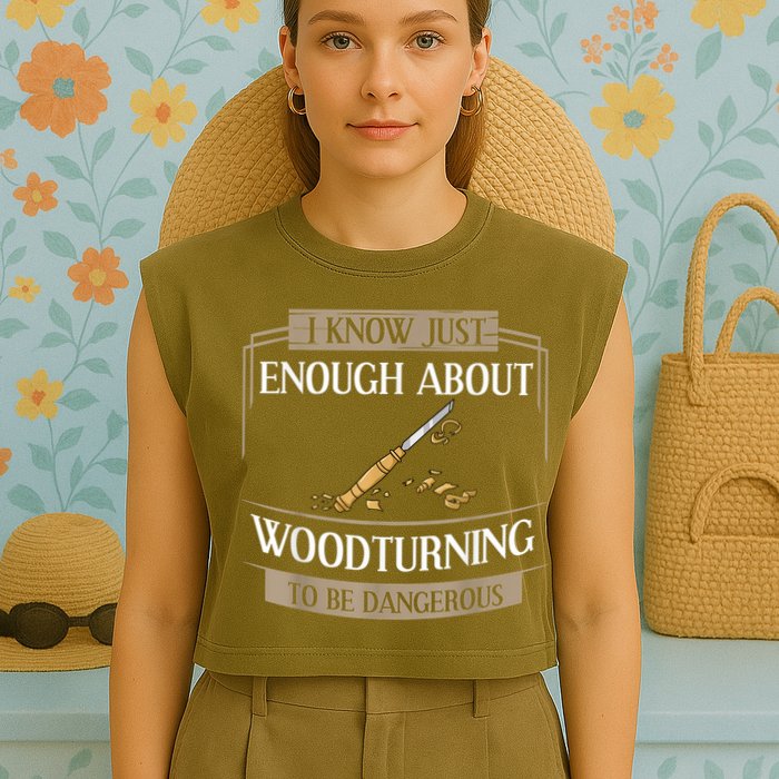Woodturner Lathe Tools Project Woodturning Garment-Dyed Women's Muscle Tee