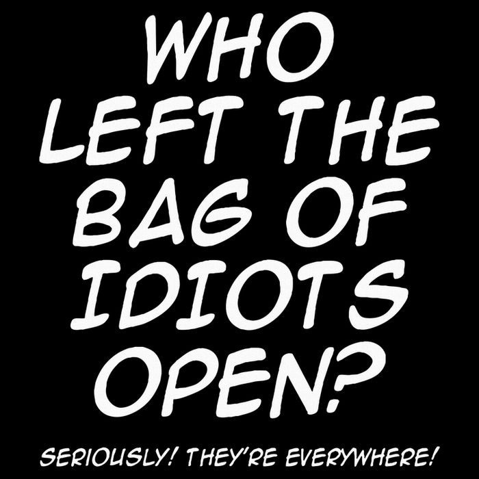 Who Left The Bag Of Idiots Open Seriously TheyRe Everywhere= Sustainable Bucket Hat
