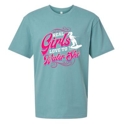 Waterski Love To Water Ski Waterskiing Gift Sueded Cloud Jersey T-Shirt