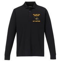 We Lost The Goalpost Shit Happens Performance Long Sleeve Polo