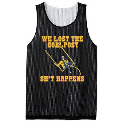 We Lost The Goalpost Shit Happens Mesh Reversible Basketball Jersey Tank