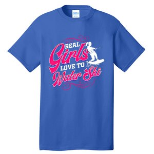 Waterski Love To Water Ski Waterskiing Gift Tall T-Shirt