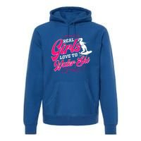 Waterski Love To Water Ski Waterskiing Gift Premium Hoodie