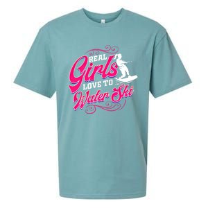 Waterski Love To Water Ski Waterskiing Gift Sueded Cloud Jersey T-Shirt