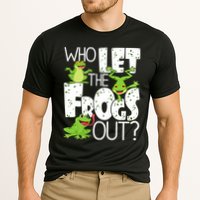Who Let The Frogs Out Funny Amphibian Lover Frog Owner Cooling Performance Crew T-Shirt