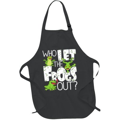 Who Let The Frogs Out Funny Amphibian Lover Frog Owner Apron