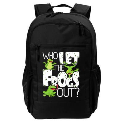 Who Let The Frogs Out Funny Amphibian Lover Frog Owner Backpack