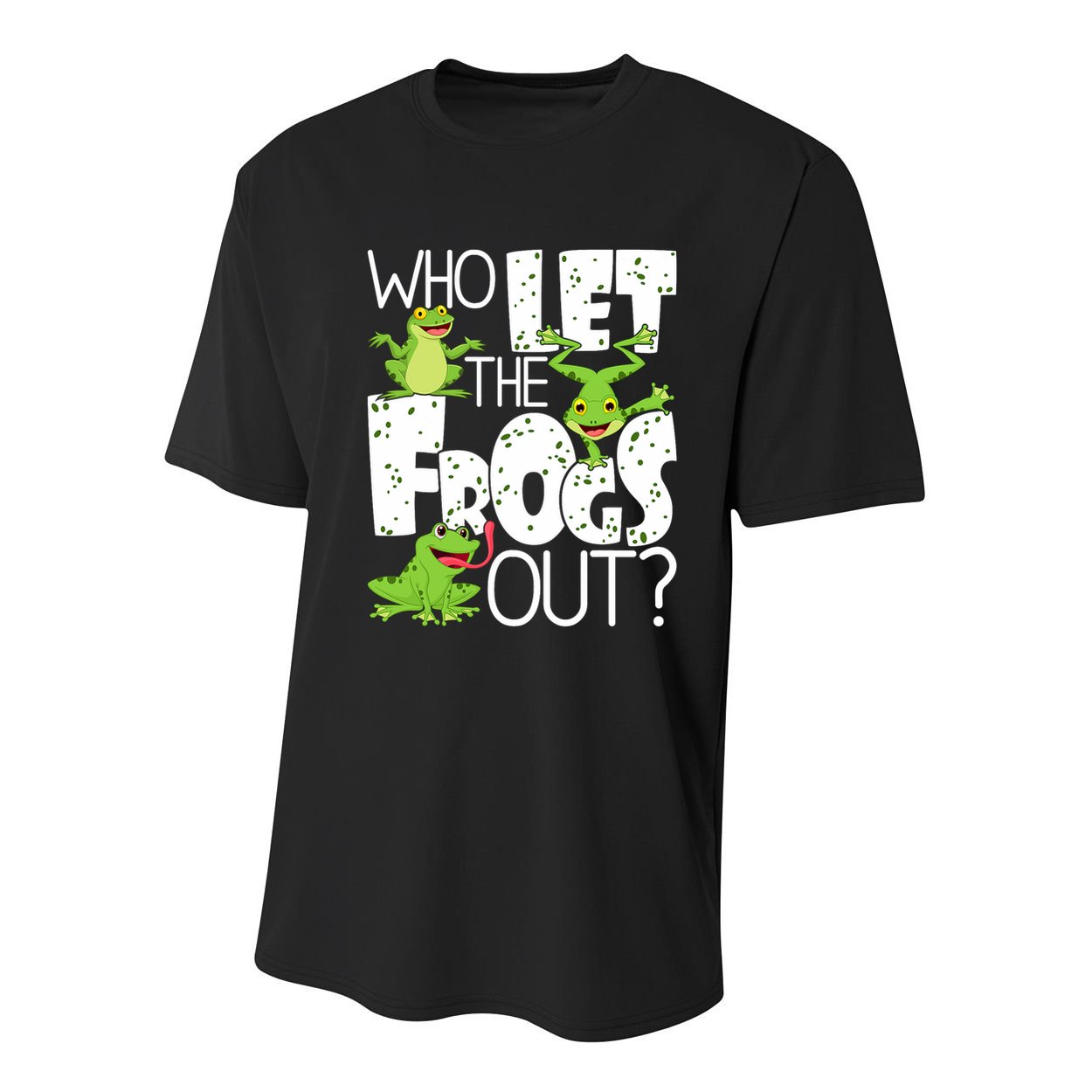 Who Let The Frogs Out Funny Amphibian Lover Frog Owner Youth Performance Sprint T-Shirt