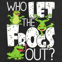 Who Let The Frogs Out Funny Amphibian Lover Frog Owner 25L Jumbo Tote