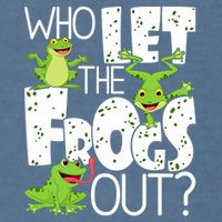 Who Let The Frogs Out Funny Amphibian Lover Frog Owner Garment-Dyed Sweatshirt