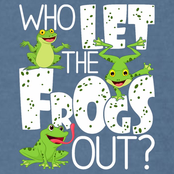 Who Let The Frogs Out Funny Amphibian Lover Frog Owner Garment-Dyed Sweatshirt