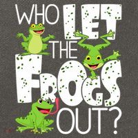 Who Let The Frogs Out Funny Amphibian Lover Frog Owner Cotton Canvas Backpack