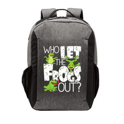 Who Let The Frogs Out Funny Amphibian Lover Frog Owner Vector Backpack