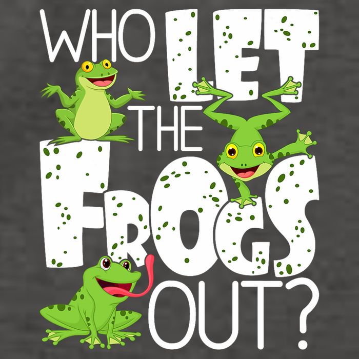 Who Let The Frogs Out Funny Amphibian Lover Frog Owner Vector Backpack