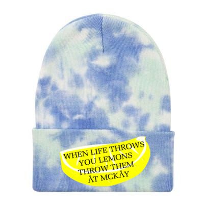 When Life Throws You Lemons Tie Dye 12in Knit Beanie