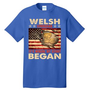 Welsh Louisiana Usa Flag 4th Of July Great Gift Tall T-Shirt