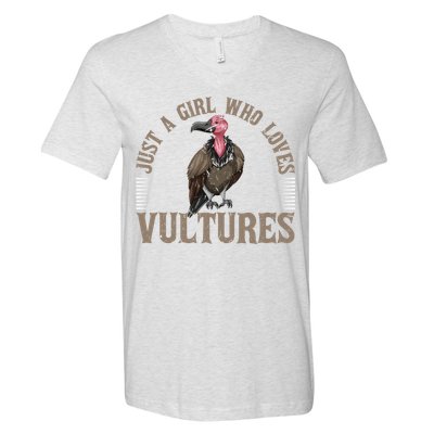 Who Loves Vultures Carrion Scavenger Bird V-Neck T-Shirt