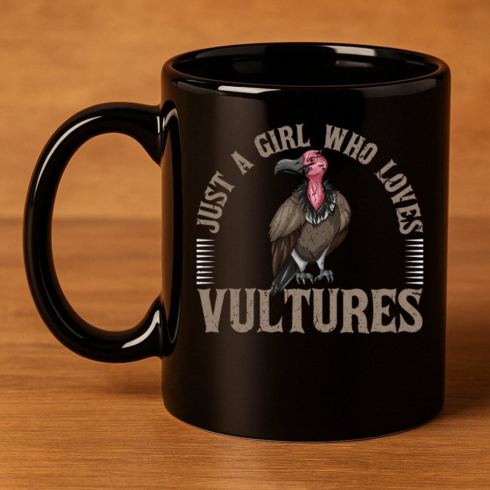Who Loves Vultures Carrion Scavenger Bird 11oz C Handle Ceramic Mug