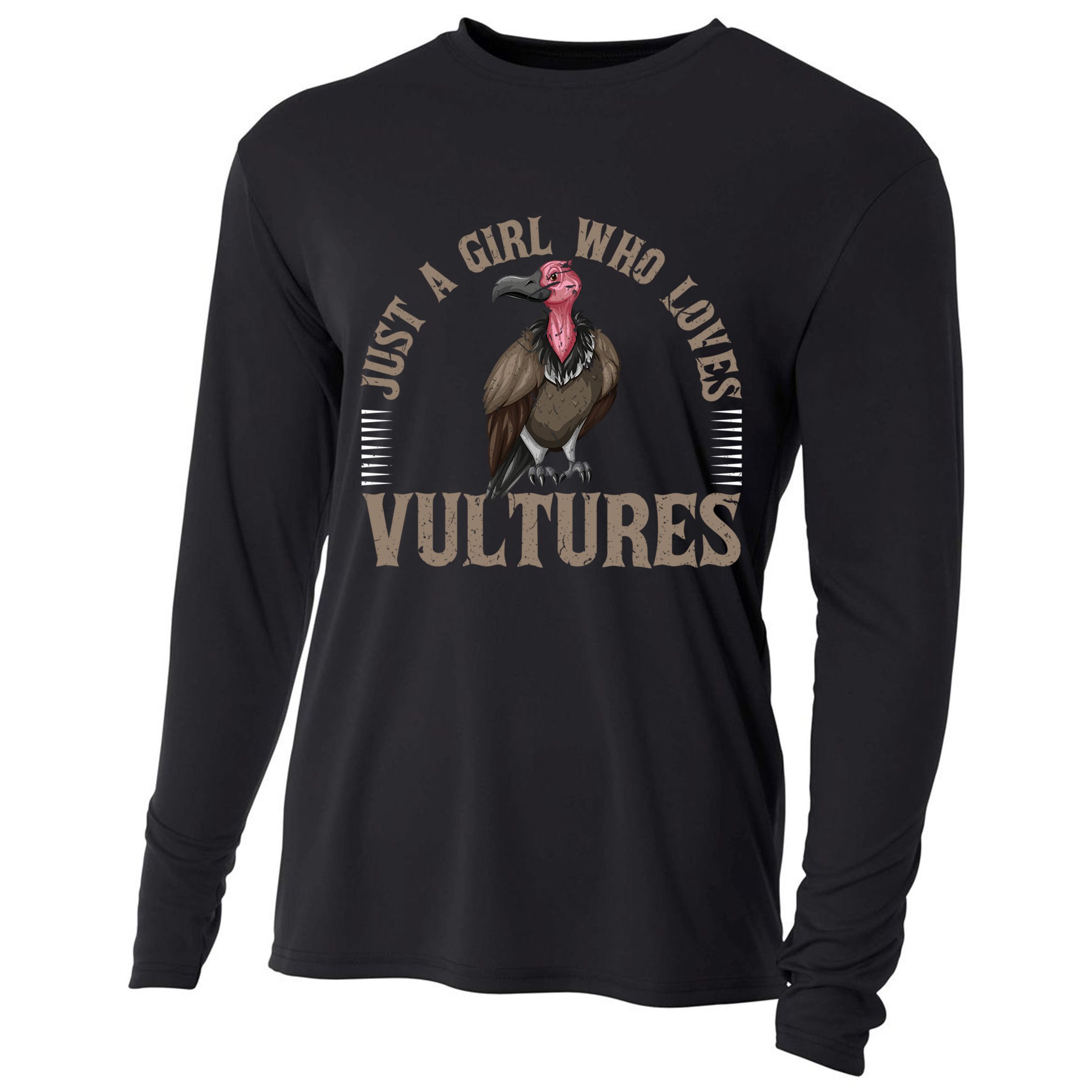 Who Loves Vultures Carrion Scavenger Bird Cooling Performance Long Sleeve Crew