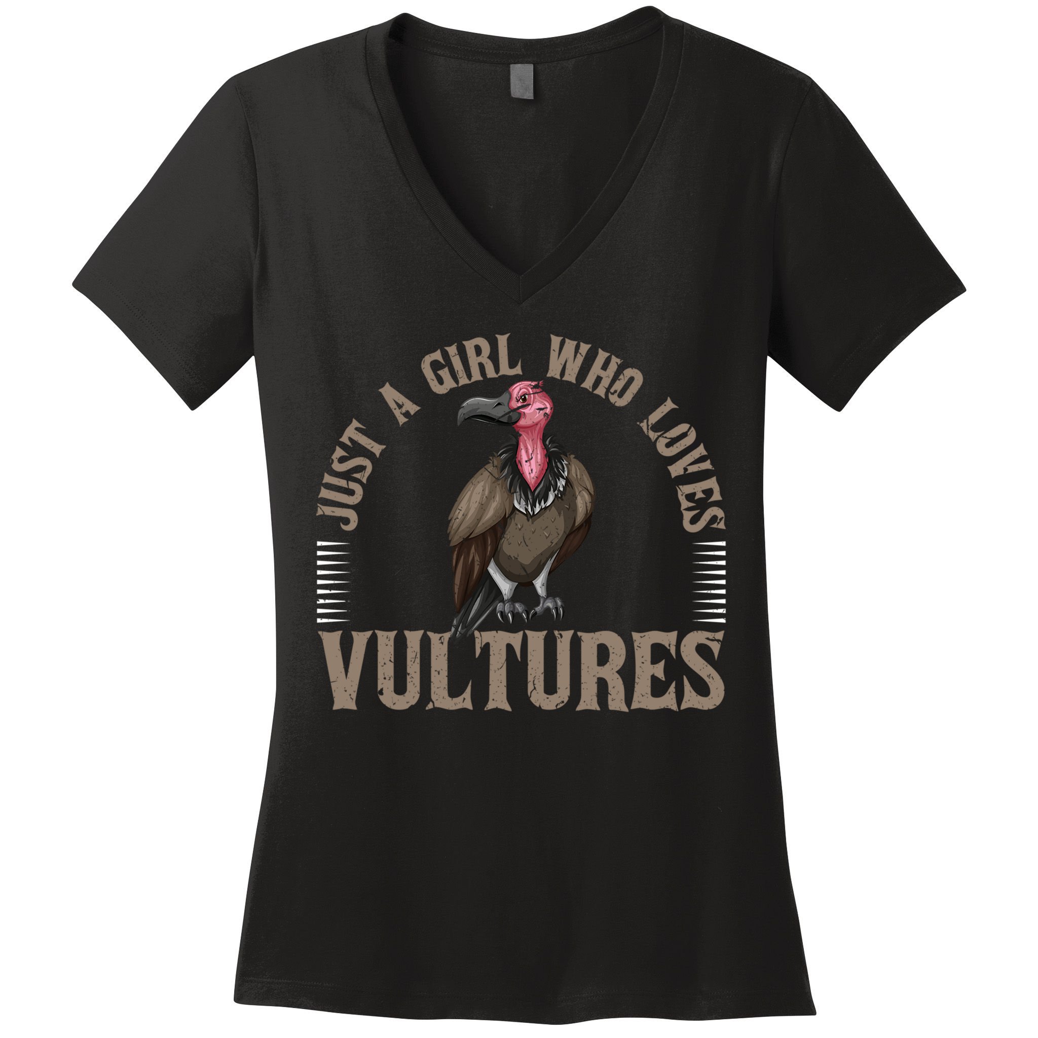 Who Loves Vultures Carrion Scavenger Bird Women's V-Neck T-Shirt