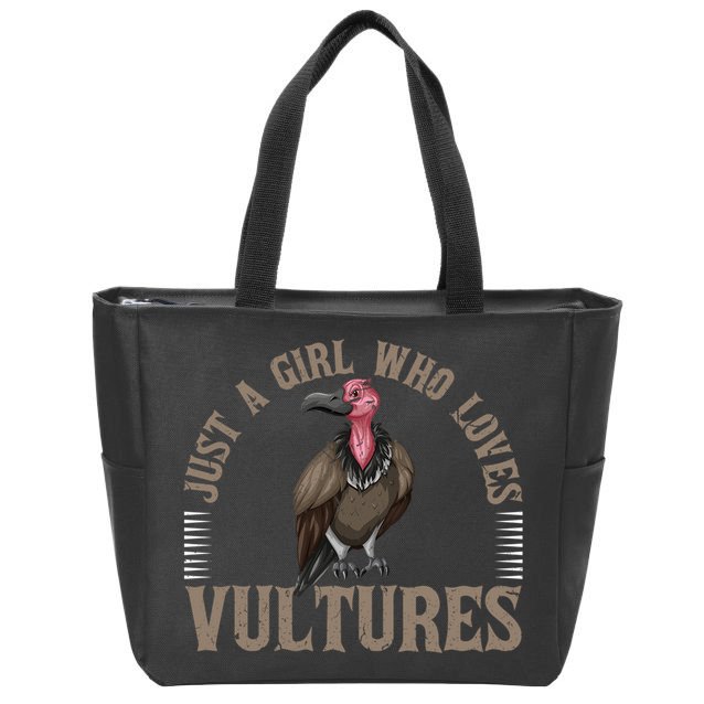 Who Loves Vultures Carrion Scavenger Bird Zip Tote Bag