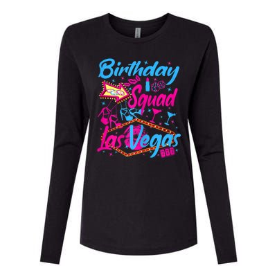 Womens Las Vegas Birthday Squad Party In Vegas Birthday Womens Cotton Relaxed Long Sleeve T-Shirt