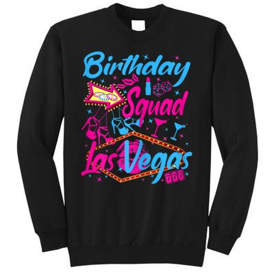 Womens Las Vegas Birthday Squad Party In Vegas Birthday Sweatshirt