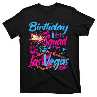 Womens Las Vegas Birthday Squad Party In Vegas Birthday T-Shirt