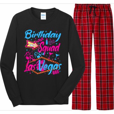 Womens Las Vegas Birthday Squad Party In Vegas Birthday Long Sleeve Pajama Set