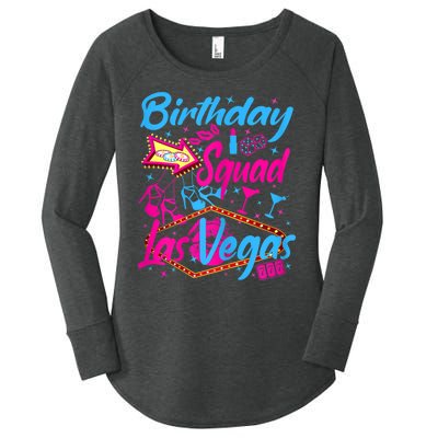 Womens Las Vegas Birthday Squad Party In Vegas Birthday Women's Perfect Tri Tunic Long Sleeve Shirt