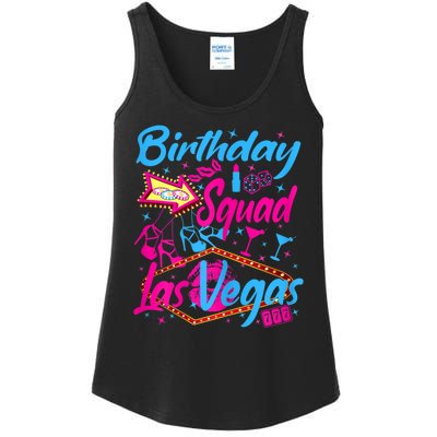 Womens Las Vegas Birthday Squad Party In Vegas Birthday Ladies Essential Tank