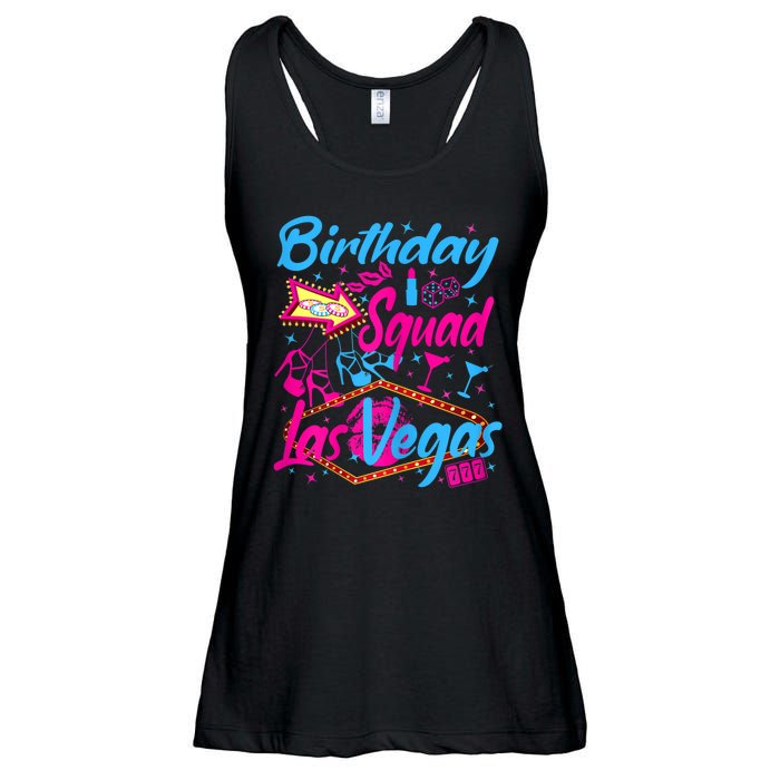 Womens Las Vegas Birthday Squad Party In Vegas Birthday Ladies Essential Flowy Tank